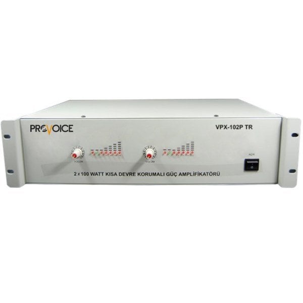 Provoice VPX-102P TR 2X100 Watt Hat Trafolu Power Anfi