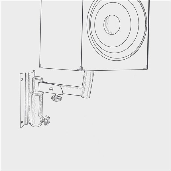Starke SPW-38 Duvar Tipi Hoparlör Standı 38 cm