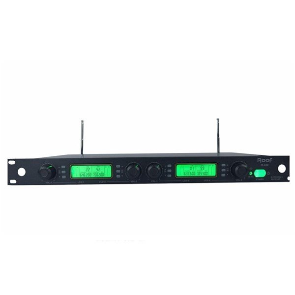Roof R-404 4 Kanal Çift Anten UHF Kablosuz Receiver