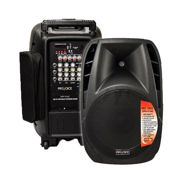 Provoice VPX-12 AC 12'' 250 Watt Taşınabilir Ses Sistemi