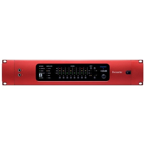 Focusrite RedNet 4 Uzantan Kumandalı 8 Kanal Mikrofon Preamp ve A-D Seskartı