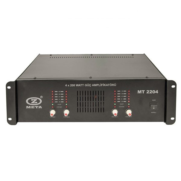 West Sound MT 2204 - 4x200W 100V Stereo Güç Amplifikatörü