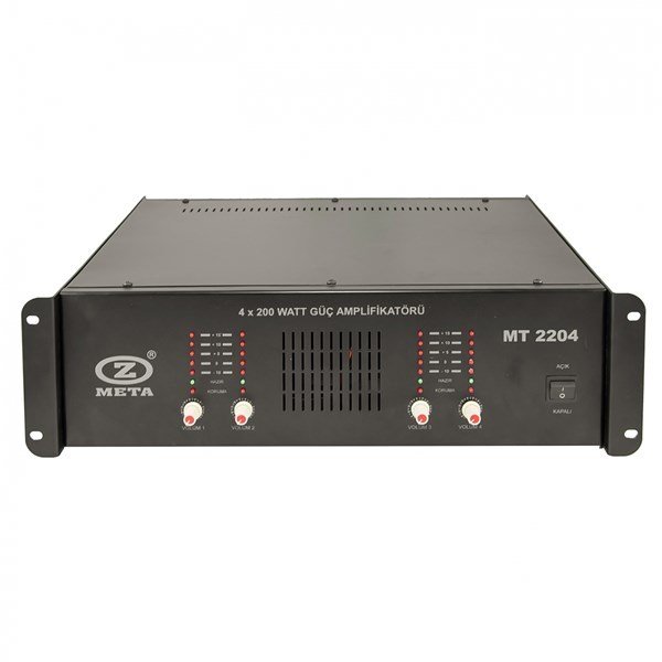 West Sound MT 2204 - 4x200W 100V Stereo Güç Amplifikatörü