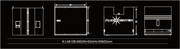 AudioCenter K-LA815B Pasif Line Array Bas Modül