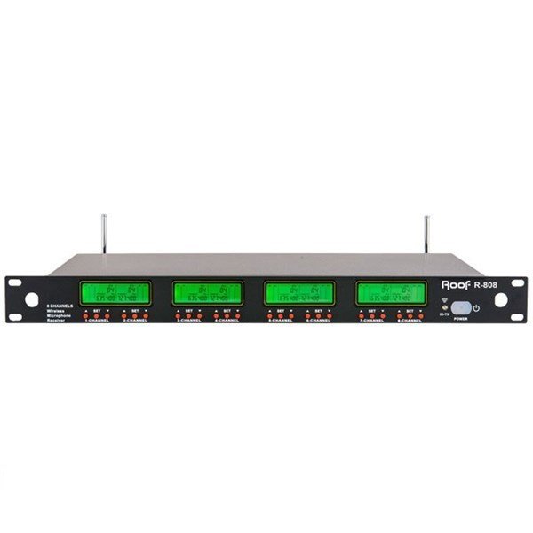 Roof R-808 8 Kanal Çift Anten Kablosuz UHF Alıcı Ünite
