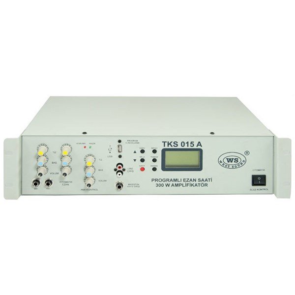 West Sound TKS 015 A - 300 Watt Anfili Programlı Ezan Saati