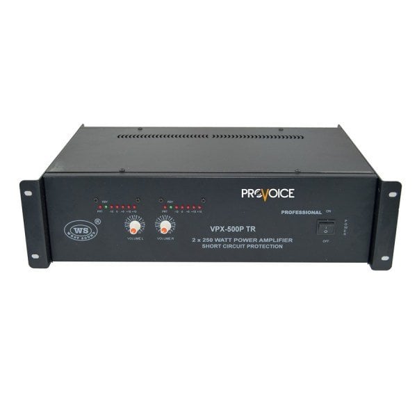 Provoice VPX-500P TR 2x250 Watt Hat Trafolu Power Anfi