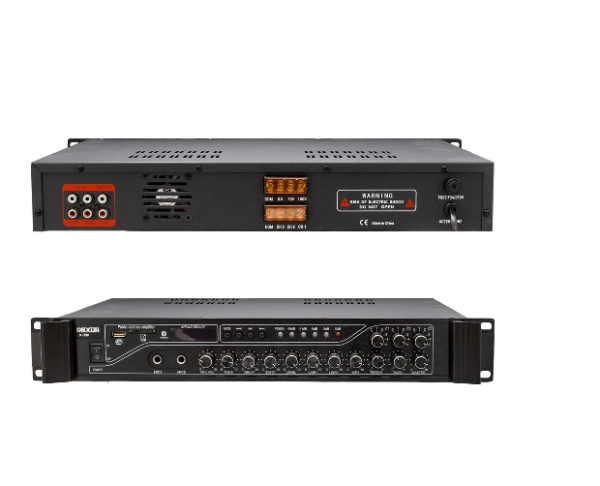 Dexun D-230 3 Bölgeli 250 watt 2 Mikrofon Girişli Trafolu Mikser Amplifier