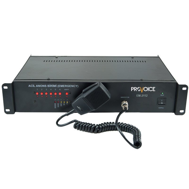 Provoice EM-2112 Acil Anons ve Mesaj Ünitesi