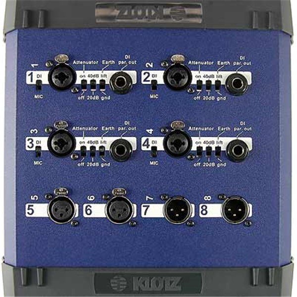 Klotz DI44-10 (10 mt) 4 Kanal Multi Stage Pasif Direct Box