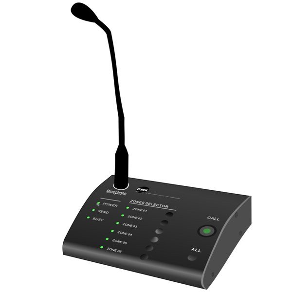 CMX DA-500RM 6 Bölge Anons Mikrofonu