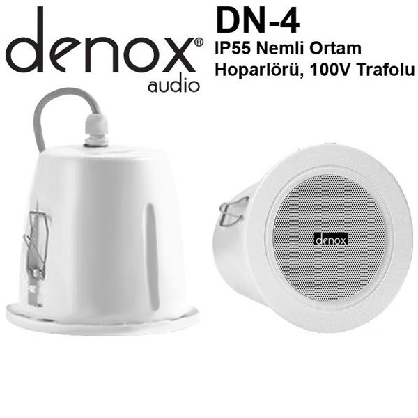 Denox DN-4 10cm 6W (IP55) Nemli Ortam Hoparlörü