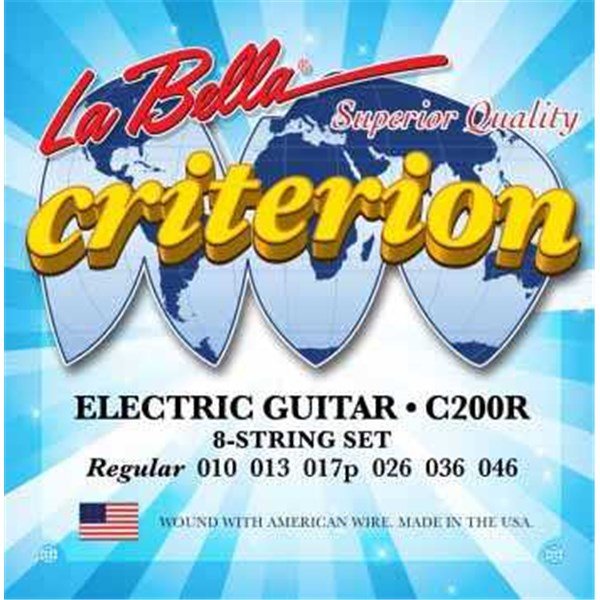 La Bella C200R Elektro Gitar Teli 010