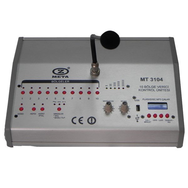 West Sound MT3104 B-10 Mikrofon, Muzik Girişli 10 Bölge Verici Konsol