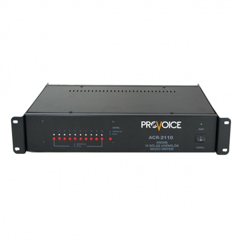 Provoice ACR-2110 Hoparlör Seçici Ünitesi 10 Bölgeli