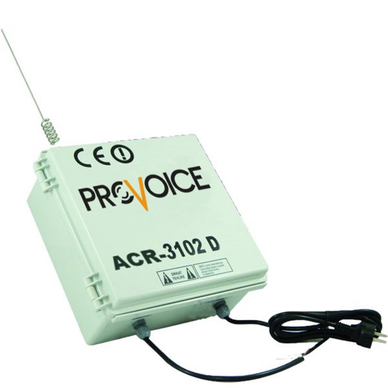 Provoice ACR-3102 D FSK VHF-UHF Dış Ortam Alıcı Yayın Ünitesi