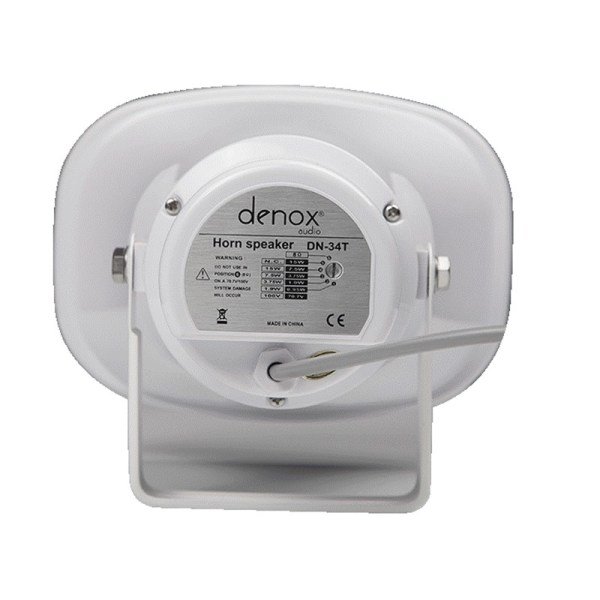 Denox DN-34T 100V/15 Watt 8 Ohm Outdoor Horn Speaker