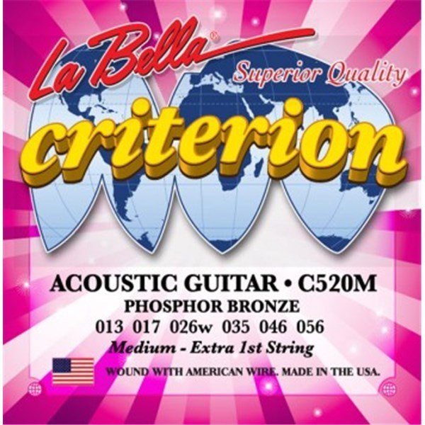 La Bella C520M Akustik Gitar Teli 0.13