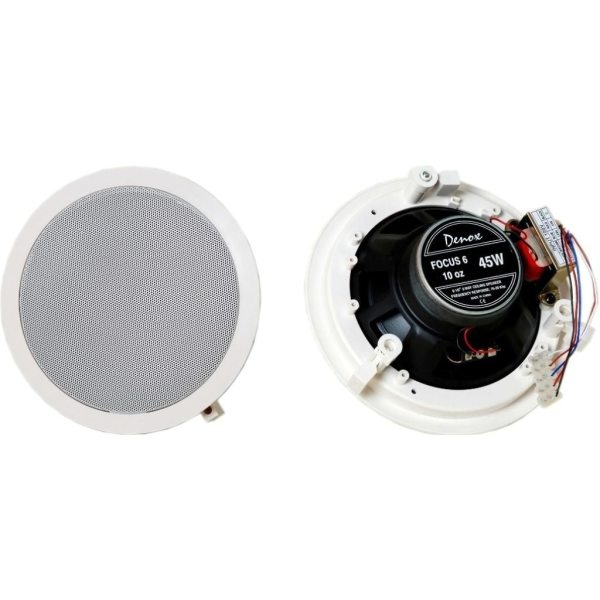 Denox Focus-6 Hat Trafolu 6.5 inç 45 Watt Alçıpan Tavan Hoparlör