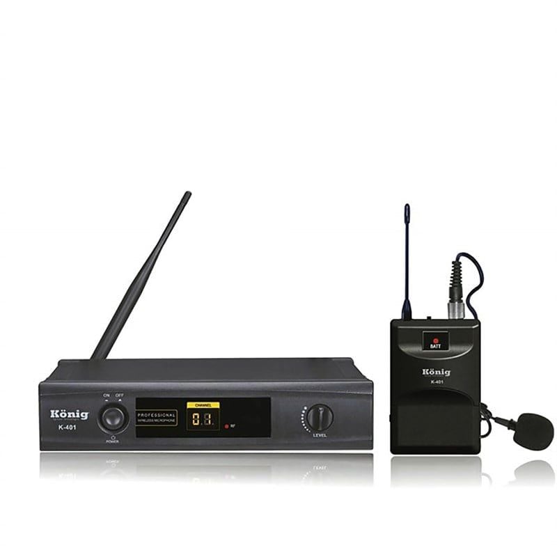 König K-401 Yaka Kablosuz Tek Kanal UHF Telsiz Mikrofon