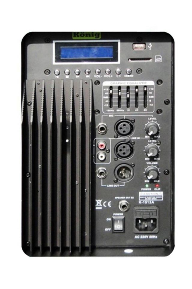 König K-1415 A 700 Watt 15 İnç 4 Ohm Aktif Hoparlör