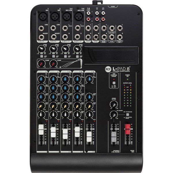 Rcf LivePad 8C - 8 Channel Mixing Console With Compressors
