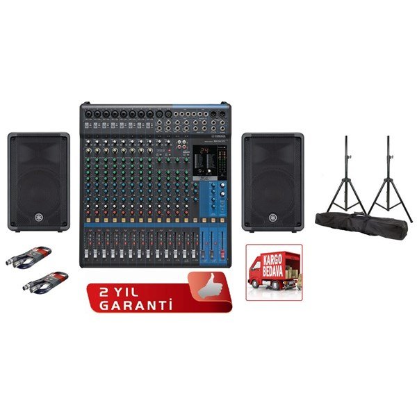 Yamaha DMG16 Taşınabilir Ses Sistemi Seti (MG16XU+DBR15)