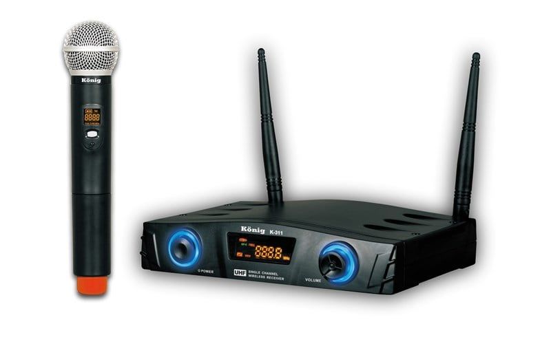 König K-311 Vokal Tek Kanal UHF Telsiz Mikrofon