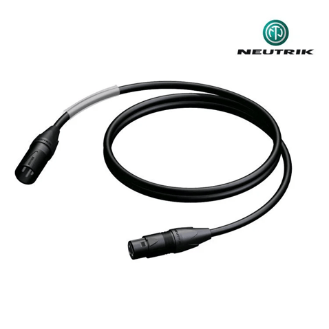 Procab PRA901/3 Dişi Erkek Neutrik XLR 3 Metre Sinyal Kablosu