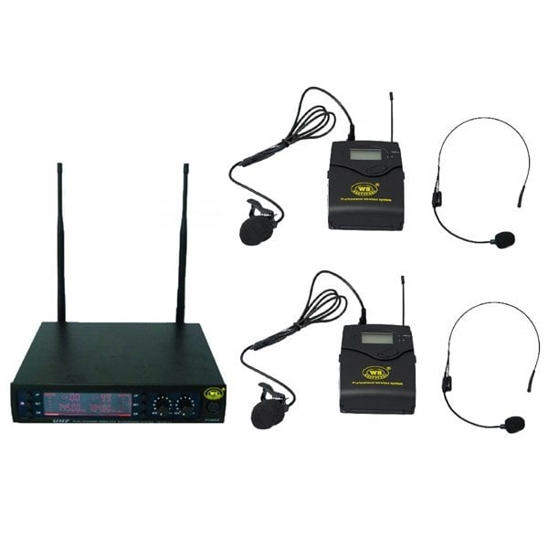 West Sound TM 200 YY - UHF Çift Anten Çift Yaka Tipi Telsiz Mikrofon