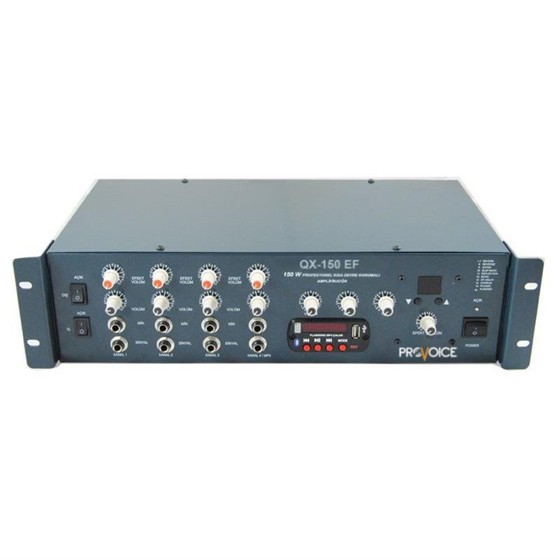 Provoice QX-150 EF Efektli 150 Watt 4 Kanal Anfili Mikser
