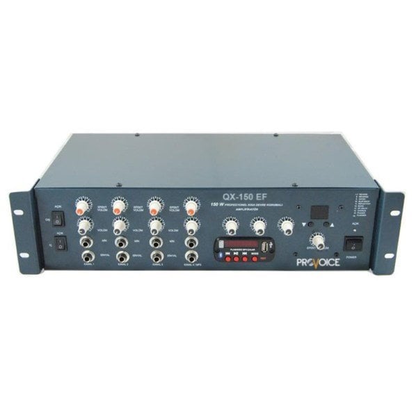 Provoice QX-150 EF Efektli 150 Watt 4 Kanal Anfili Mikser