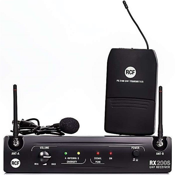 Rcf PX 2106 - UHF Lavalier Kablosuz Yaka Mikrofon Seti