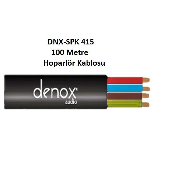 Denox DNX-SPK 415 100 - 4x1,5 mm 100 Metre Siyah Hoparlör Kablosu