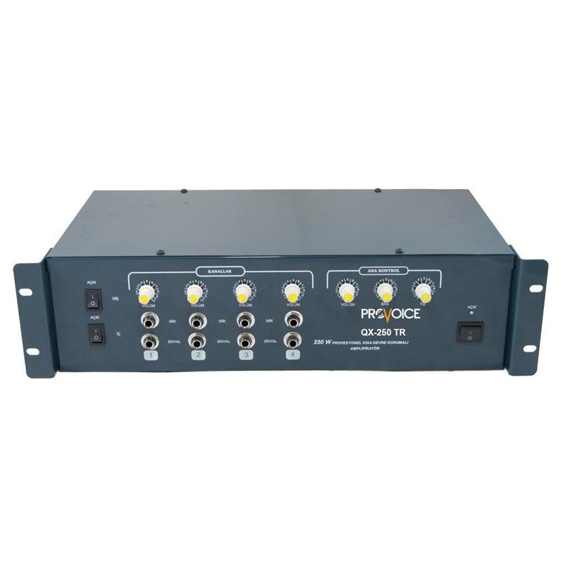 Provoice QX-250 TR Anfili Mikser 4 Kanal Trafolu