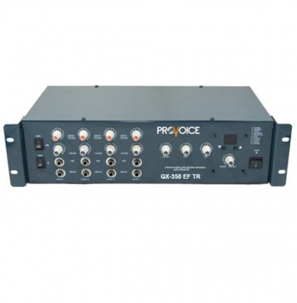 Provoice QX-350 EF TR 4 Kanal Usb Girişli Trafolu 350 Watt Anfili Mikser