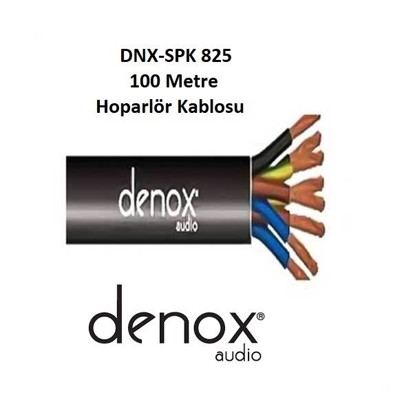 Denox DNX-SPK 825 100 - 8x2,5 mm 100 Metre Hoparlör Kablosu