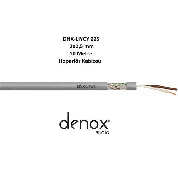 Denox DNX-LIYCY 225 10 - 2x2,5 mm 10 Metre Hoparlör Kablosu