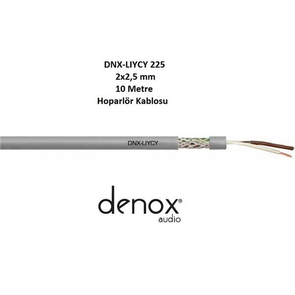 Denox DNX-LIYCY 225 10 - 2x2,5 mm 10 Metre Hoparlör Kablosu
