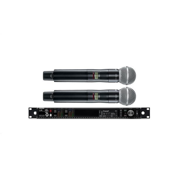 Shure AD24D/SM58 Çift El Digital Telsiz Mikrofon Seti