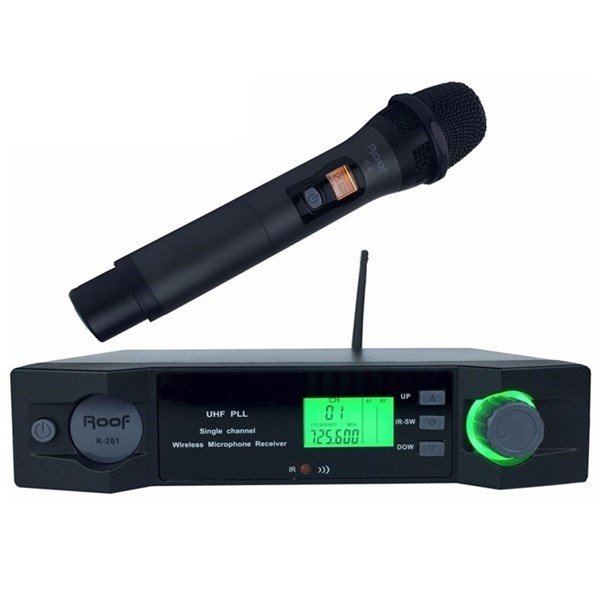 Roof R-201 (EL) Tek Kanal Uhf El Tipi Telsiz Mikrofon