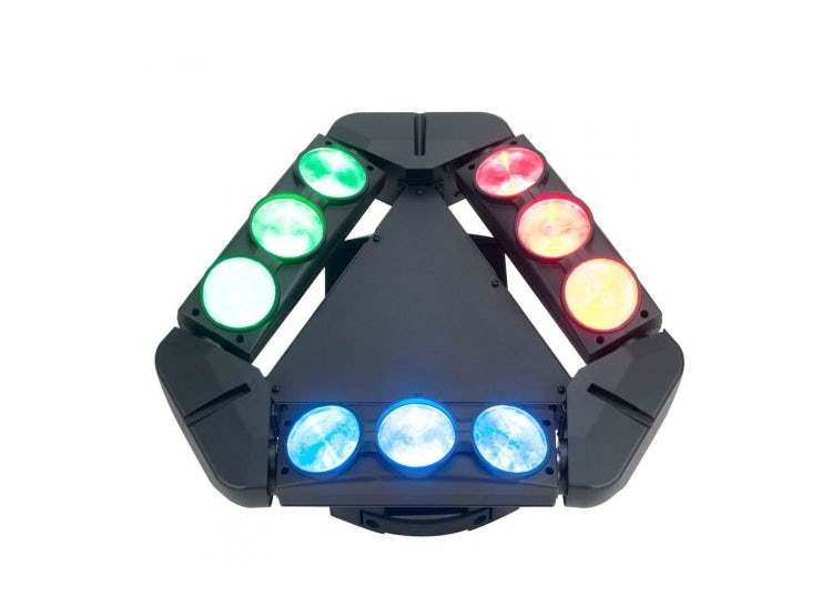 Stageart MS-8FC 9x12W RGBW Spider Light
