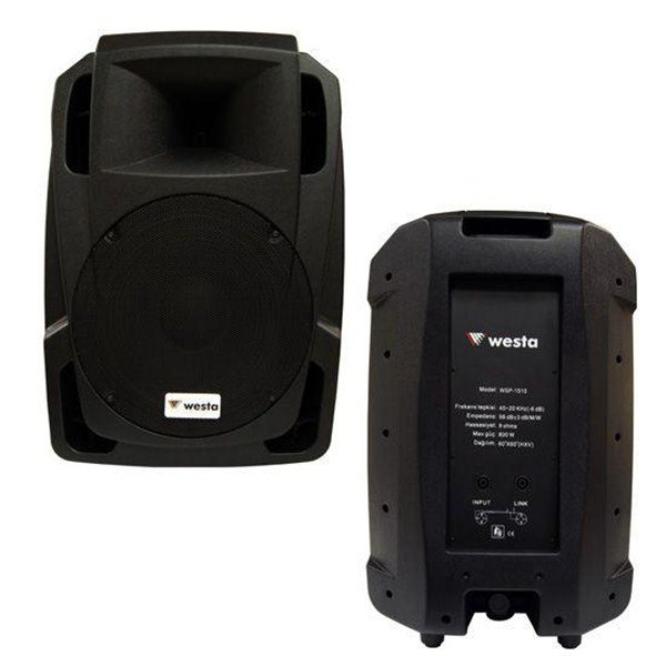 Westa WSP-1510 - 15'' 400W 2-Yollu Plastik Pasif Kabin