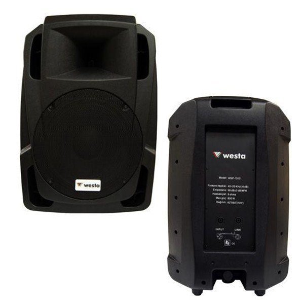 Westa WSP-1510 - 15'' 400W 2-Yollu Plastik Pasif Kabin