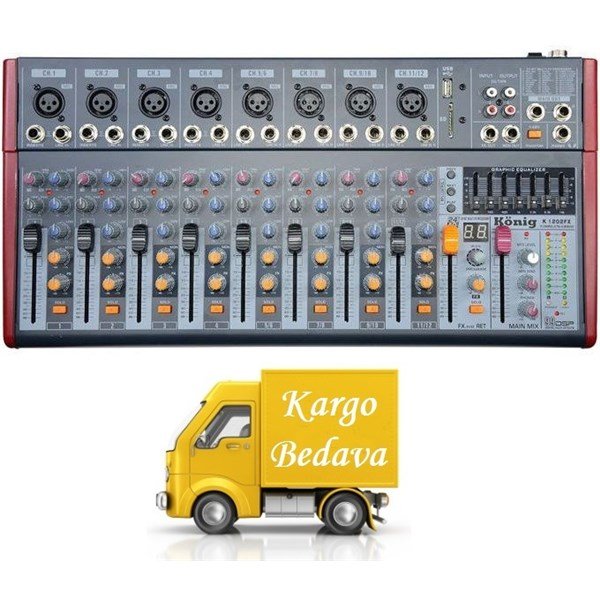 König K-1202 FX 12 Kanal Analog Mikser