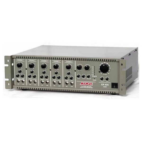 Atak ER405 - 5 Kanal 400 Watt  Eko Reverb Power Mikser