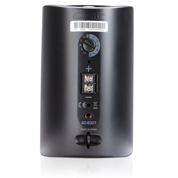 Qsc AD-S32T BK (Siyah) 3 inç 30-120W, 100V, 8 ohm Kabin Hoparlör
