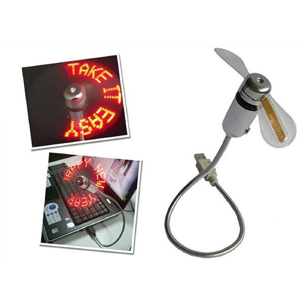 Eclips Mini Fan USB ile Bağlanabilen Yazı Yazan Fan