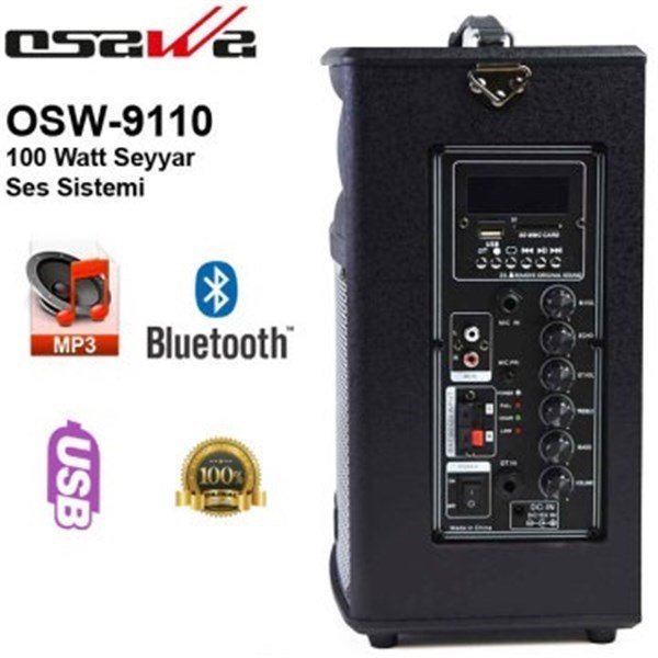 Osawa OSW-9110 80 Watt Taşınabilir Seyyar Ses Sistemi