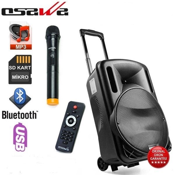 Osawa OSW-9125 125 Watt Taşınabilir Seyyar Ses Sistemi